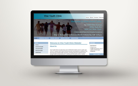 Vine Youth Clinic Website